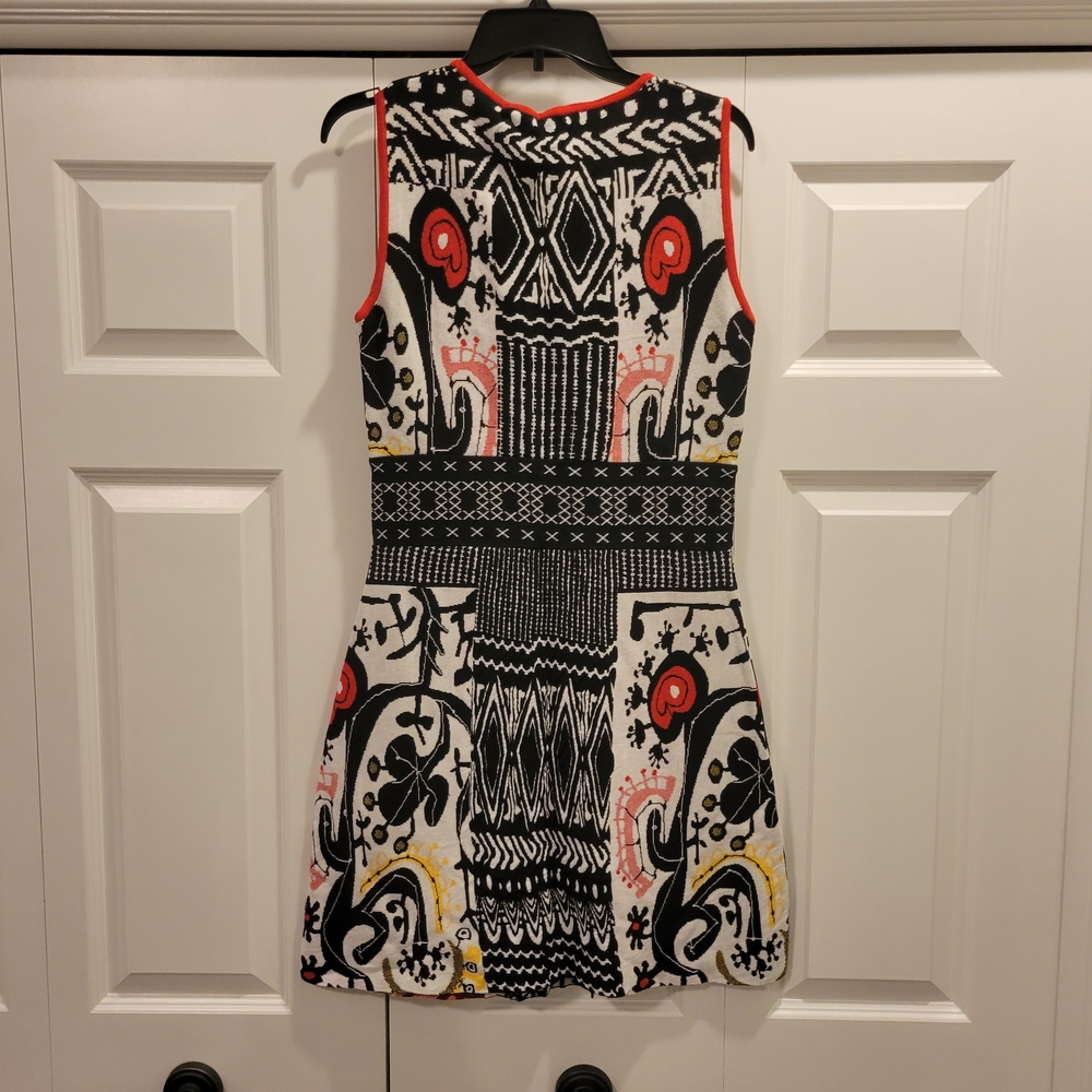 Desigual Red and Black Patterned Dress - Picture 4 of 5